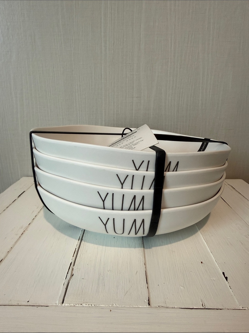 Rae Dunn Dinner Bowl Set